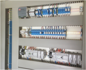Automation control panel with MicroLogix PLC controllers